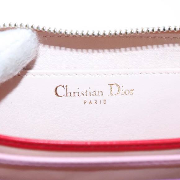 Christian Dior Canage Card Case Enamel Beige Auth ar13203 - Picture 14 of 16